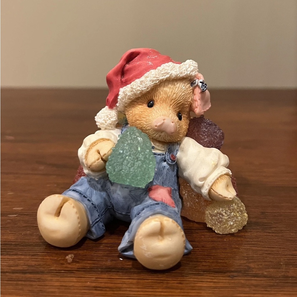Enesco TLP 1996 This Little Piggy “Su-eet Christmas” Figurine 187704 Mary Rhyner